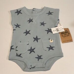 NWT Easy-Peasy baby boy cotton waffle romper - 3-6 months